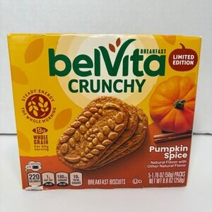 Belvita Crunchy Pumpkin Spice Breakfast Biscuits Limited Edition 1 box